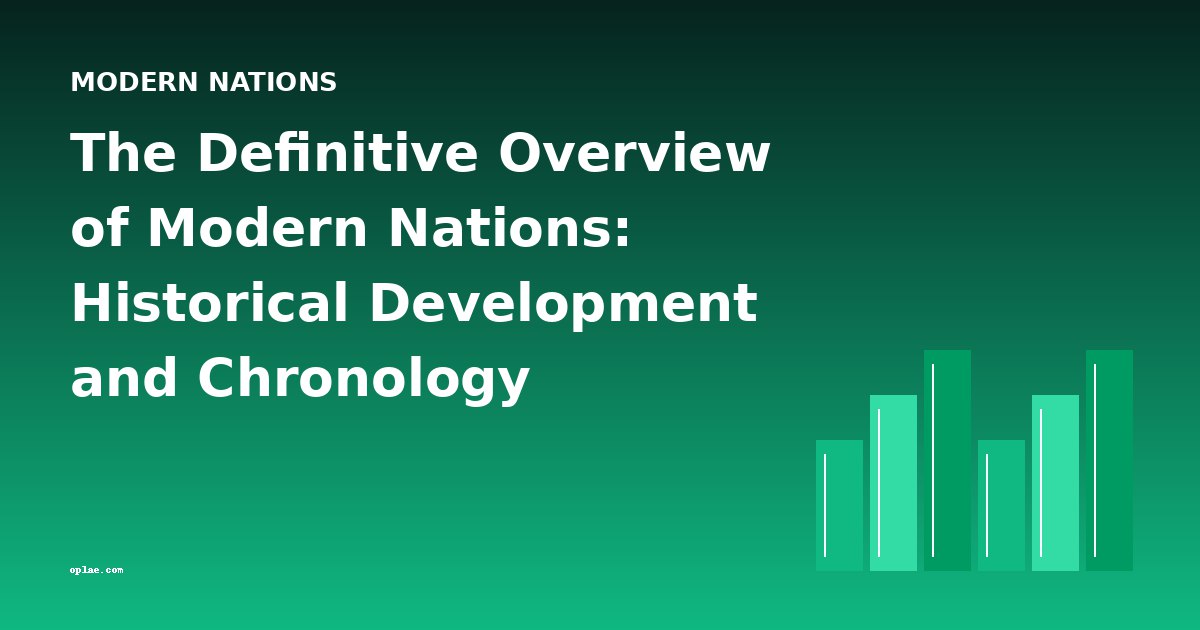 The Definitive Overview of Modern Nations: Historical Development and Chronology