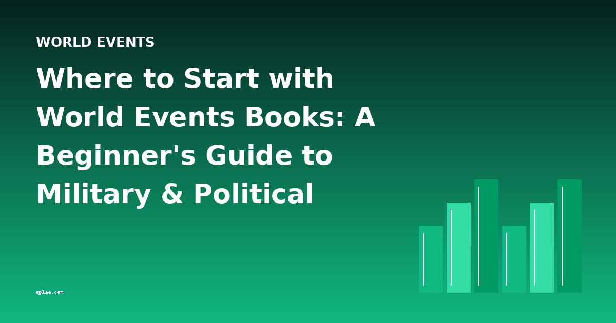 Where to Start with World Events Books: A Beginner's Guide to Military & Political History