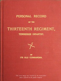 Cover of Personal record of the Thirteent...