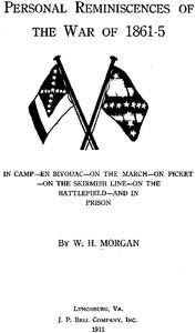 Cover of Personal Reminiscences of the War of 1861-5 In Camp—en Bivouac—on the March—on Picket—on the Skirmish Line—on the Battlefield—and in Prison — A Reader’s Guide