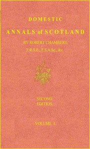 Cover of Domestic Annals of Scotland from...