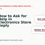 How to Ask for Help in Electronics Store Reply English