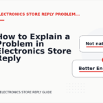 How to Explain a Problem in Electronics Store Reply English