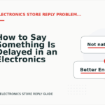 How to Say Something Is Delayed in an Electronics Store Reply