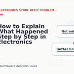 How to Explain What Happened Step by Step in Electronics Store Reply English