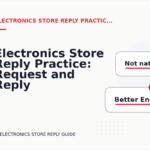 Electronics Store Reply Practice: Request and Reply Examples