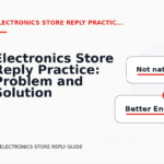 Electronics Store Reply Practice: Problem and Solution Replies