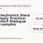 Electronics Store Reply Practice: Short Dialogue Examples