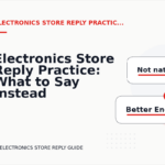 Electronics Store Reply Practice: What to Say Instead