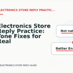Electronics Store Reply Practice: Tone Fixes for Real Situations