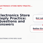 Electronics Store Reply Practice: Questions and Answers