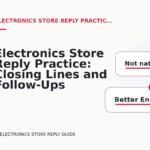 Electronics Store Reply Practice: Closing Lines and Follow-Ups